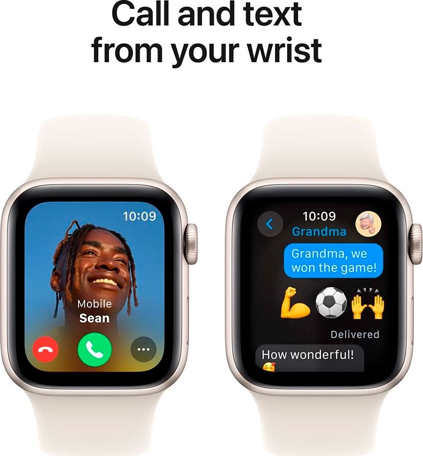 Apple Watch SE GPS, 40mm, stjerneskær, S/M