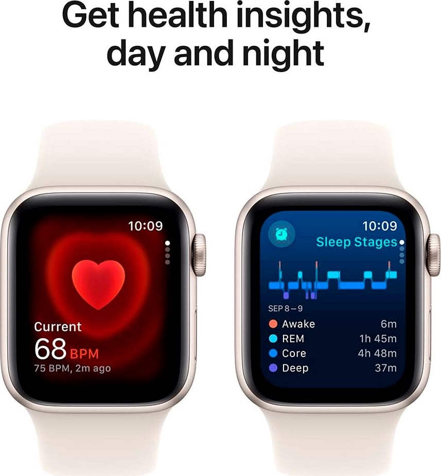 Apple Watch SE GPS, 40mm, stjerneskær, S/M