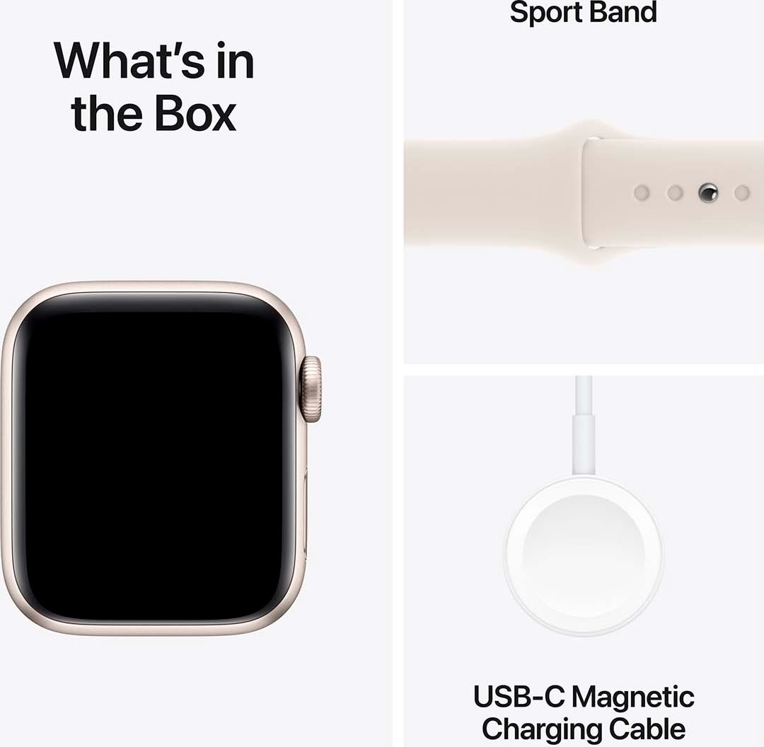 Apple Watch SE GPS, 40mm, stjerneskær, S/M