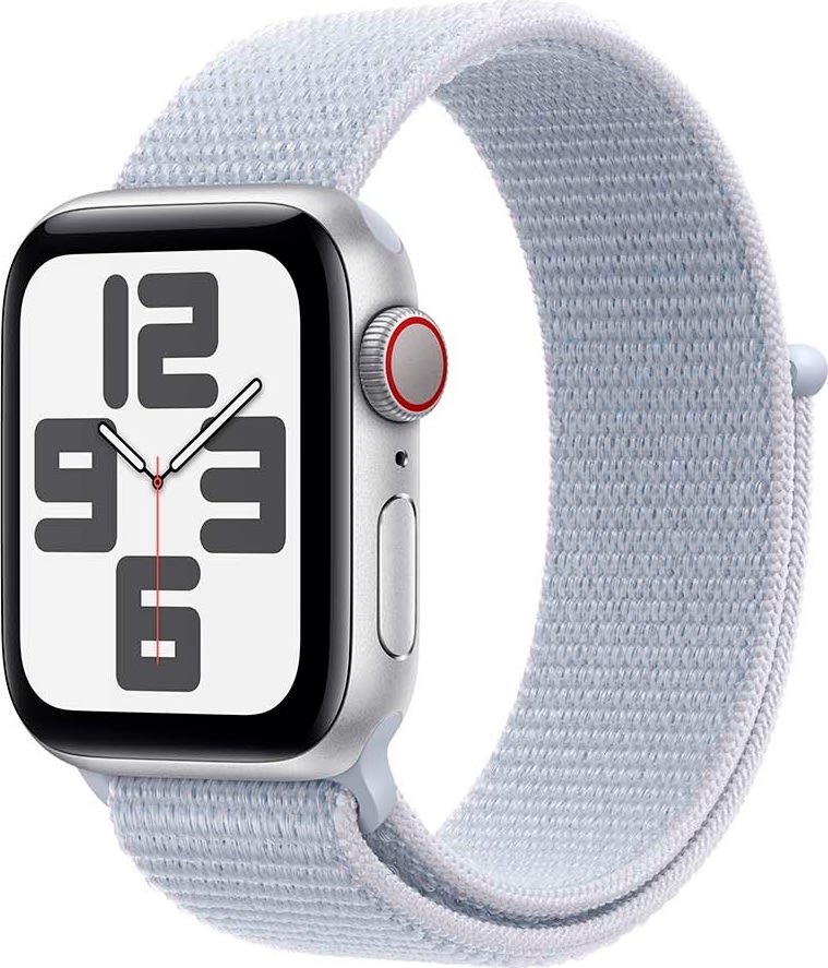 Apple Watch SE (GPS+4G) 40mm, sølv, sport loop