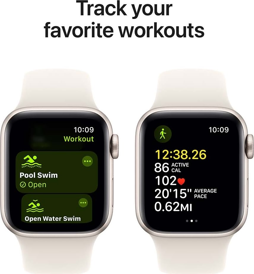 Apple Watch SE (GPS+4G) 40mm, stjerneskær, S/M