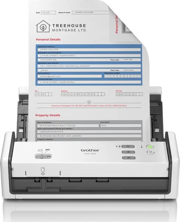 Brother ADS-1300 mobil A4 dokumentscanner