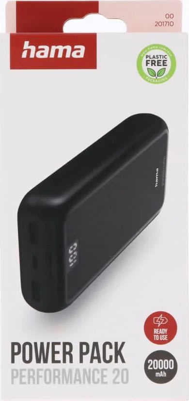 HAMA Powerbank performance 20000mAh, sort