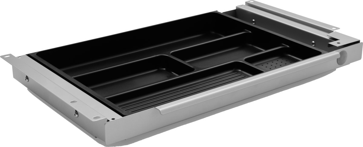 Slim Tray Small udtræksskuffe i Alu