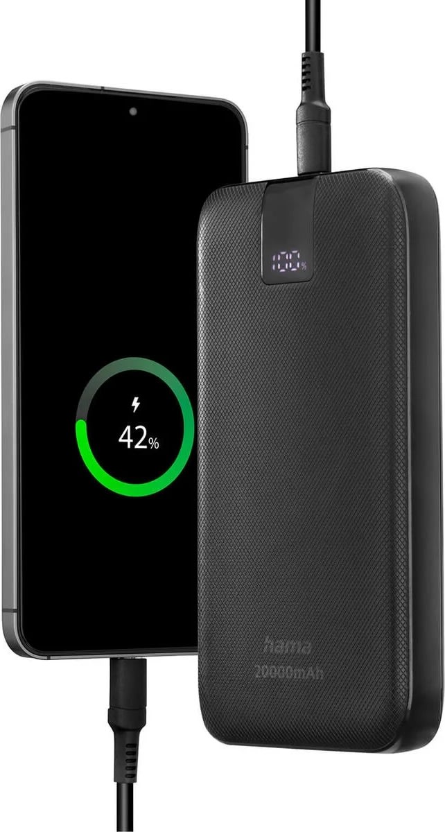 HAMA Powerbank PD 20000mAh, sort