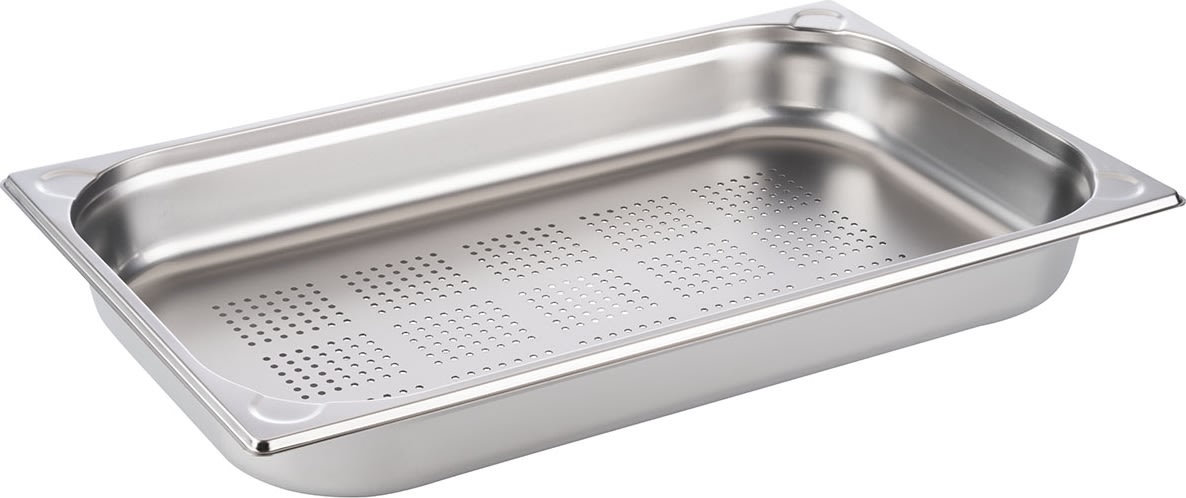 Gastrobakke Perforeret 1/1 GN, stål, 9 L