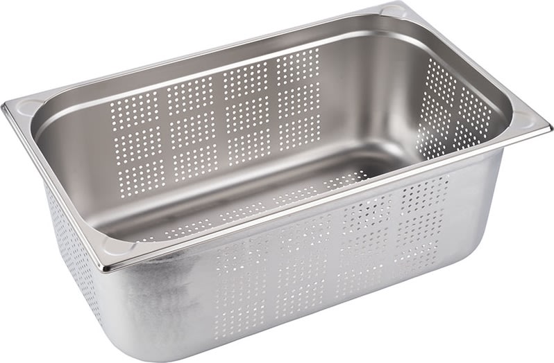 Gastrobakke Perforeret 1/1 GN, stål, 25 L