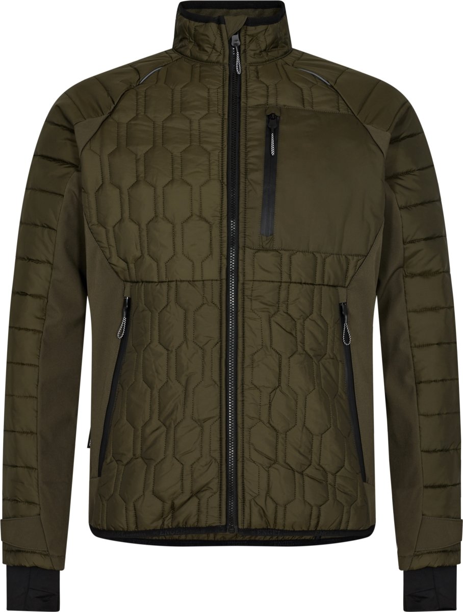 Engel X-treme quiltet jakke, Grøn, Str. 2XL
