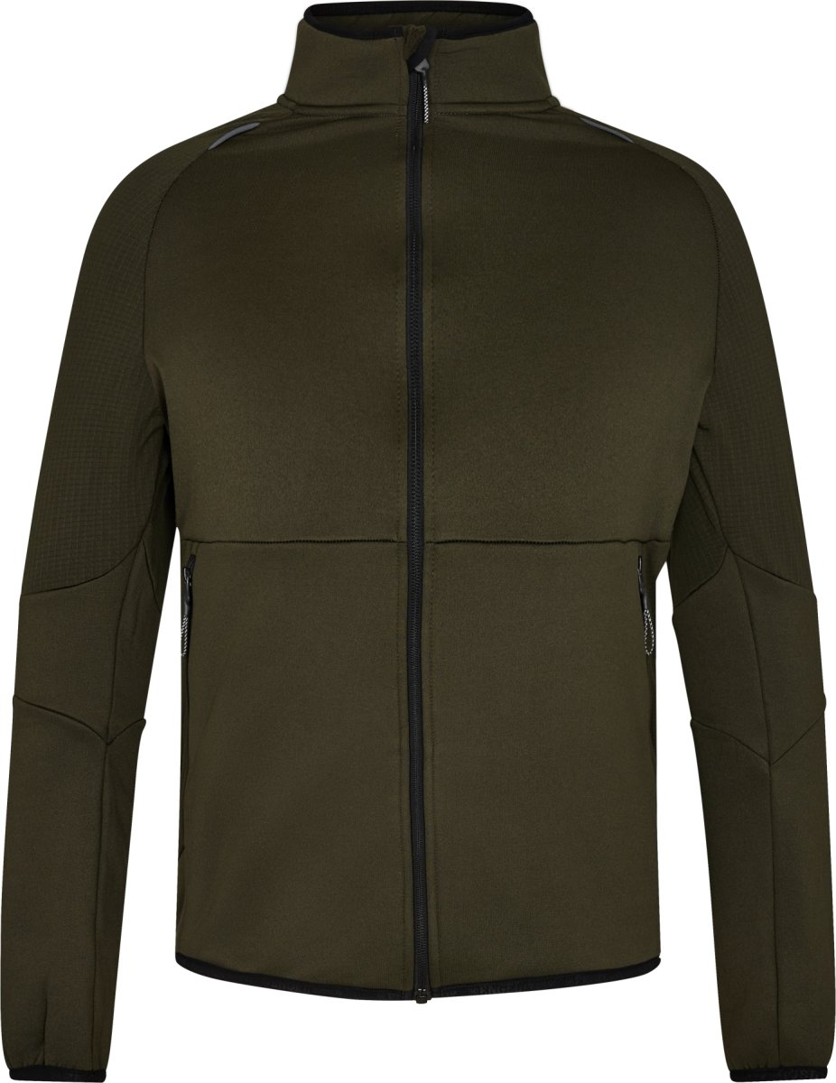 Engel X-treme midlayer cardigan, Grøn, Str. L