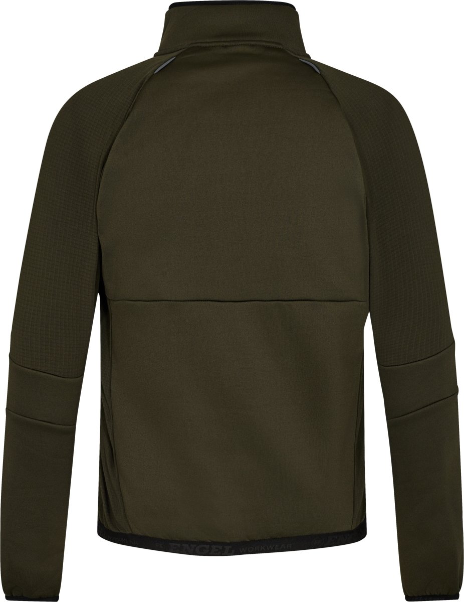 Engel X-treme midlayer cardigan, Grøn, Str. L