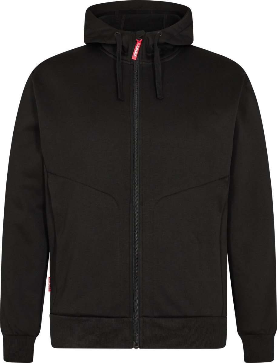 Engel Extend sweatshirt m. hætte, Sort, Str. L