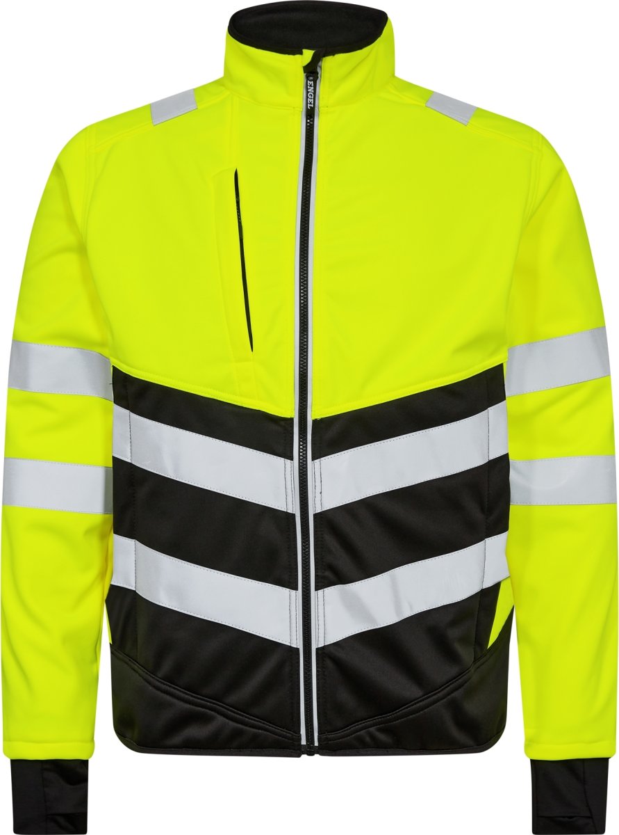 Engel Safety softshelljakke, Gul, Str. 2XL