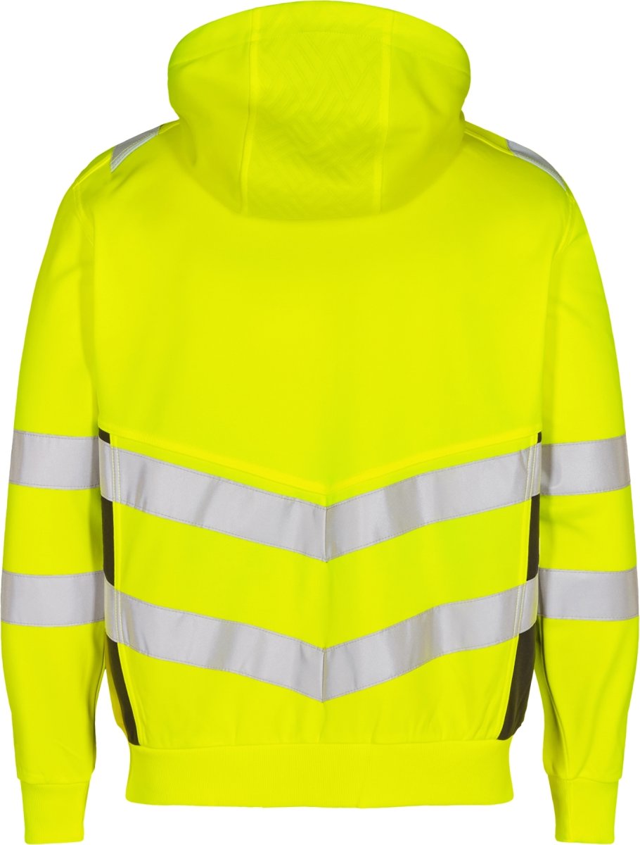 Engel Safety sweat cardigan, Gul, Str. 2XL