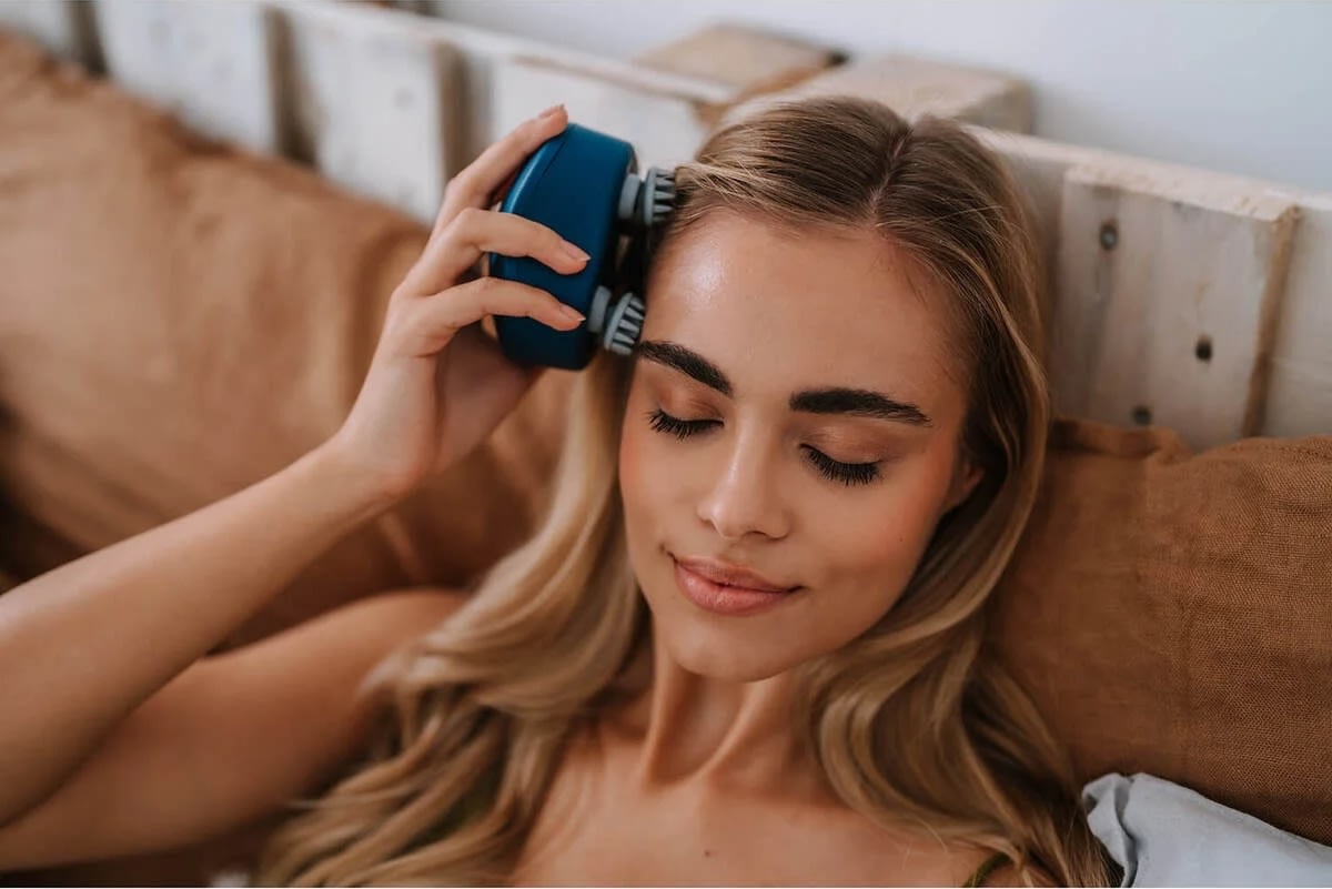 Medivon hovedbundsmassager, blå