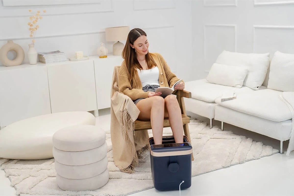 DEMO Medivon Fodmassager Hydro, Blå