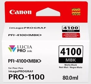 Canon PFI 4100 MBK-blæktankens, 80 ml