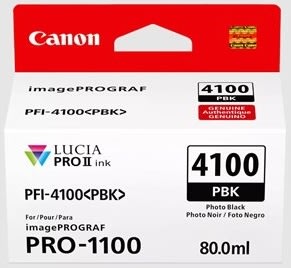 Canon PFI-4100 blæktank, 80 ml, sort
