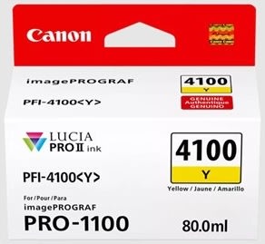 Canon PFI-4100 blæktank, gul, 80ml