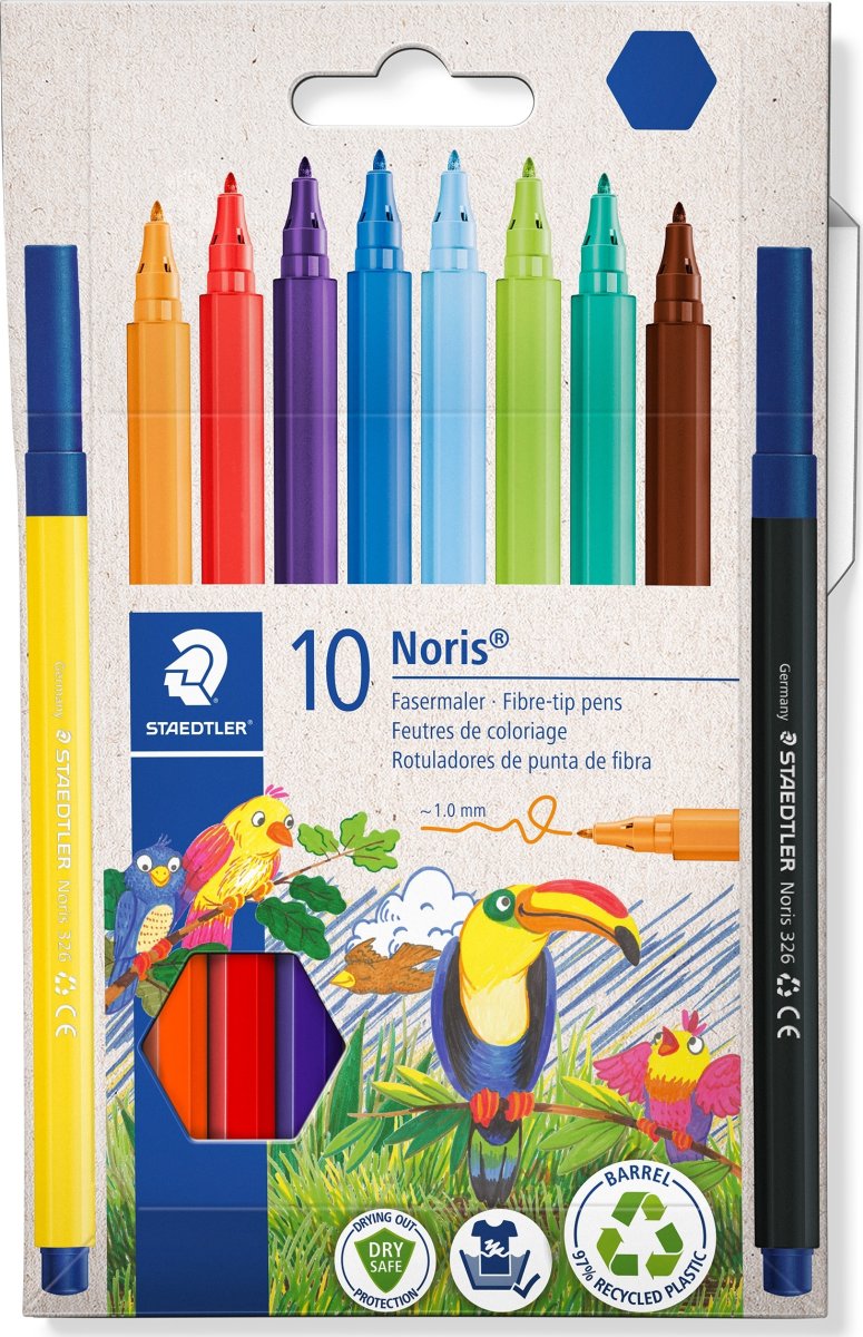 Staedtler Noris 326 Tusser | 10 farver