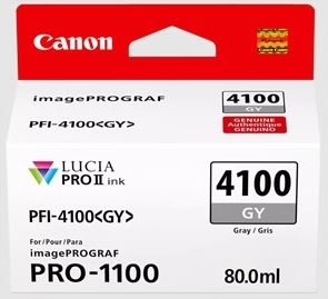 Canon PFI-4100GY blæktank, 80ml, grå