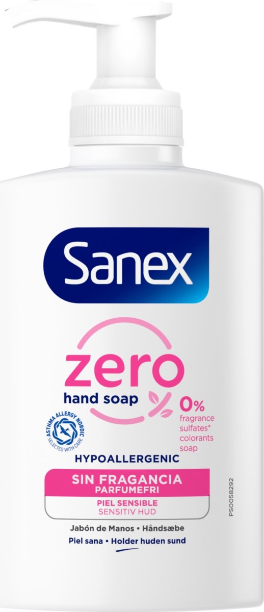 Sanex Håndsæbe | Zero% | 250 ml
