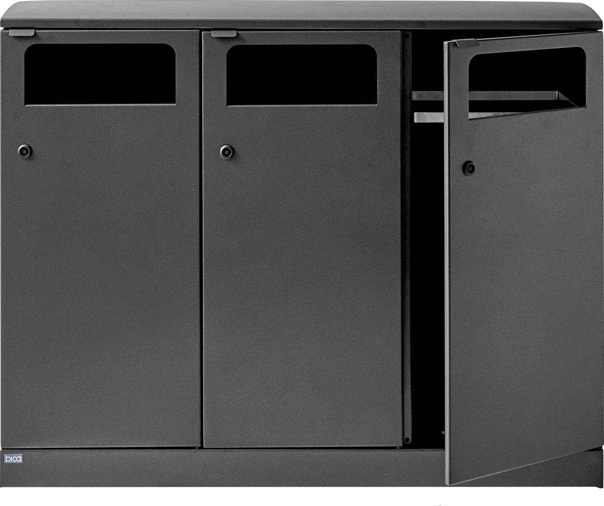 Bica 713 Udendørs Affaldsstation 3x100 L
