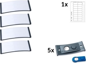 Avery navneskilte med ramme | 65x30mm | 5 stk