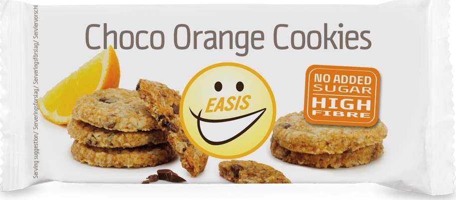 EASIS Choko Orange Cookies, uden sukker, 66 g