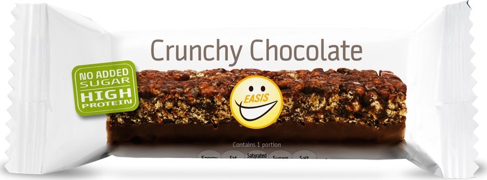 EASIS Crunchy chokolate bar sukkerfri, 35 g
