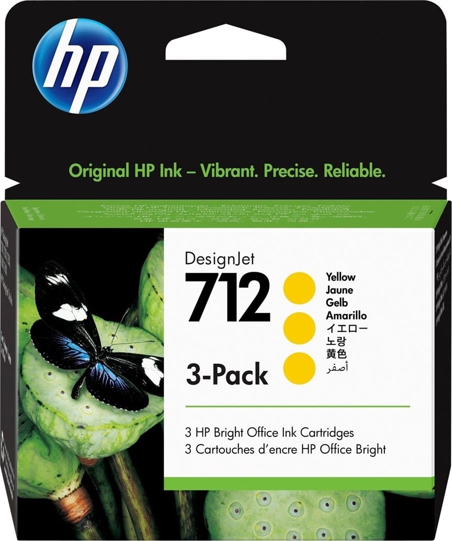 HP 712 blækpatron 29ml, gul