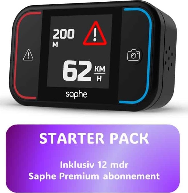 Saphe Drive Pro Trafikalarm, startspakke (12 mdr.)