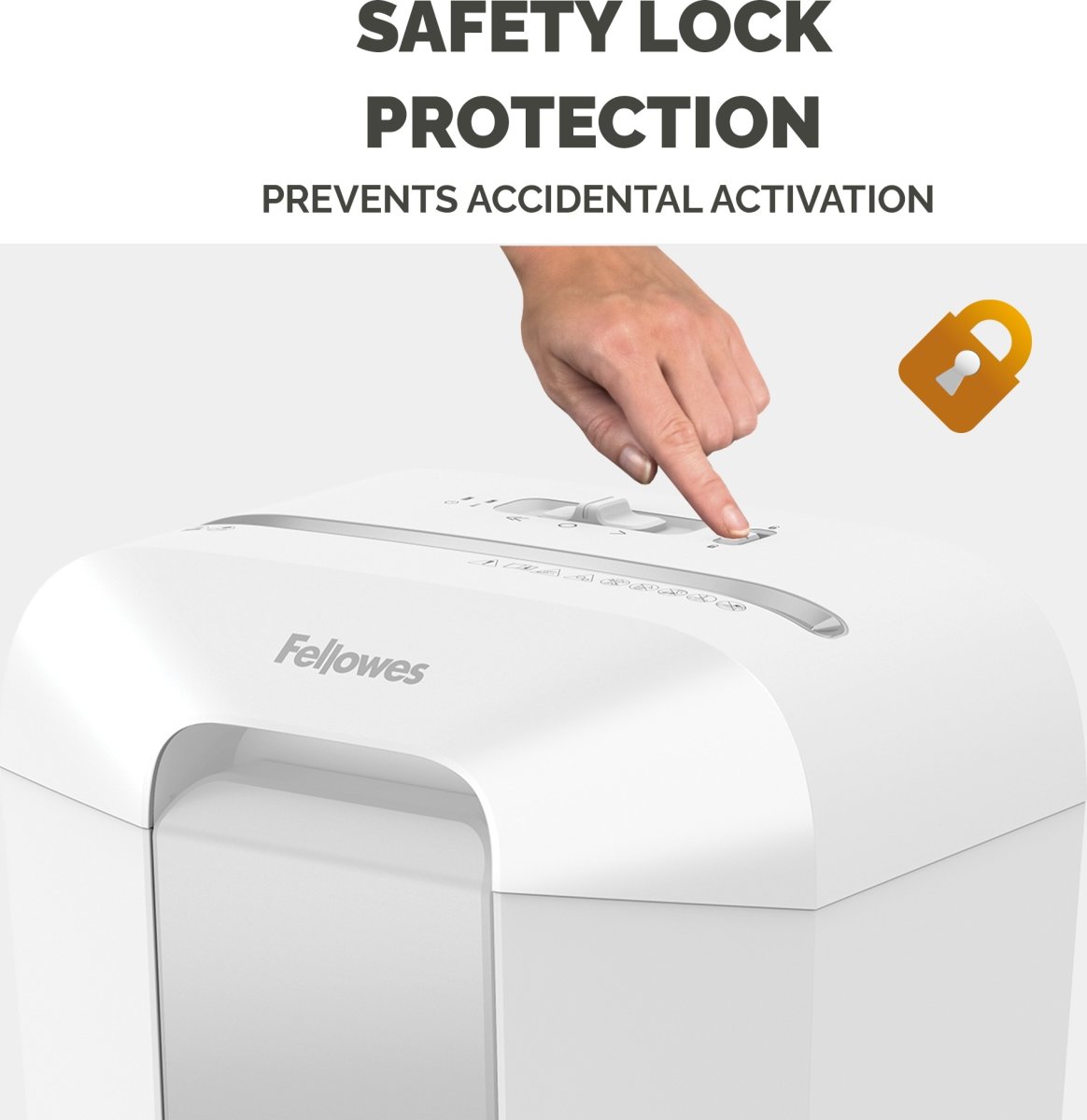 Fellowes Powershred LX70 Cross-Cut makulator, hvid