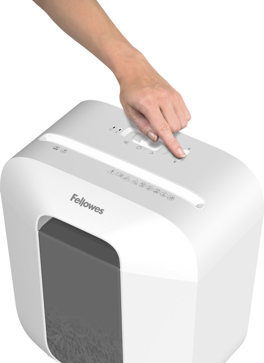 Fellowes Powershred LX25 Cross-Cut makulator, hvid