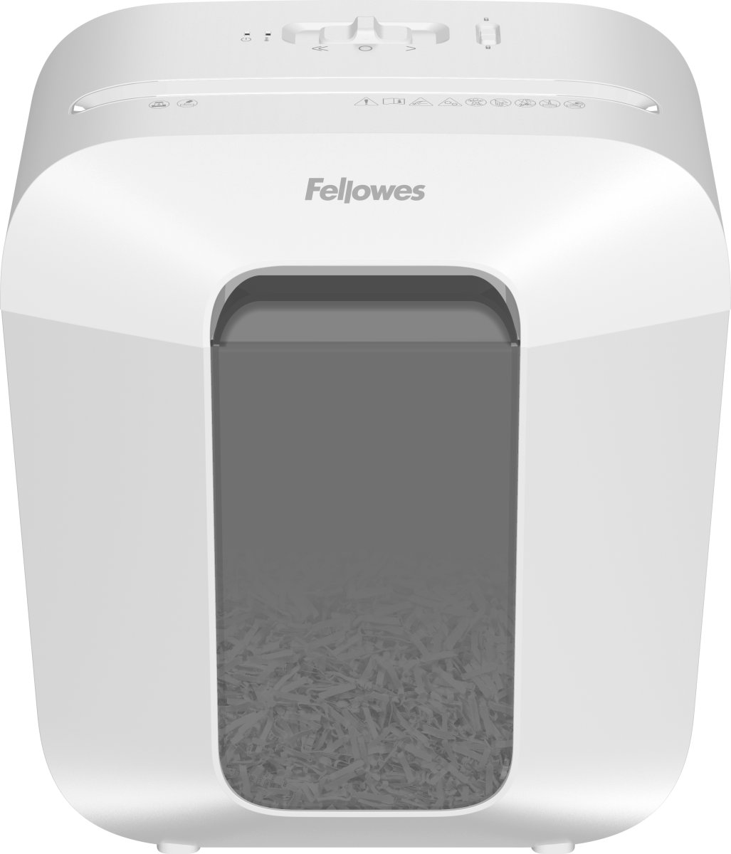 Fellowes Powershred LX25 Cross-Cut makulator, hvid