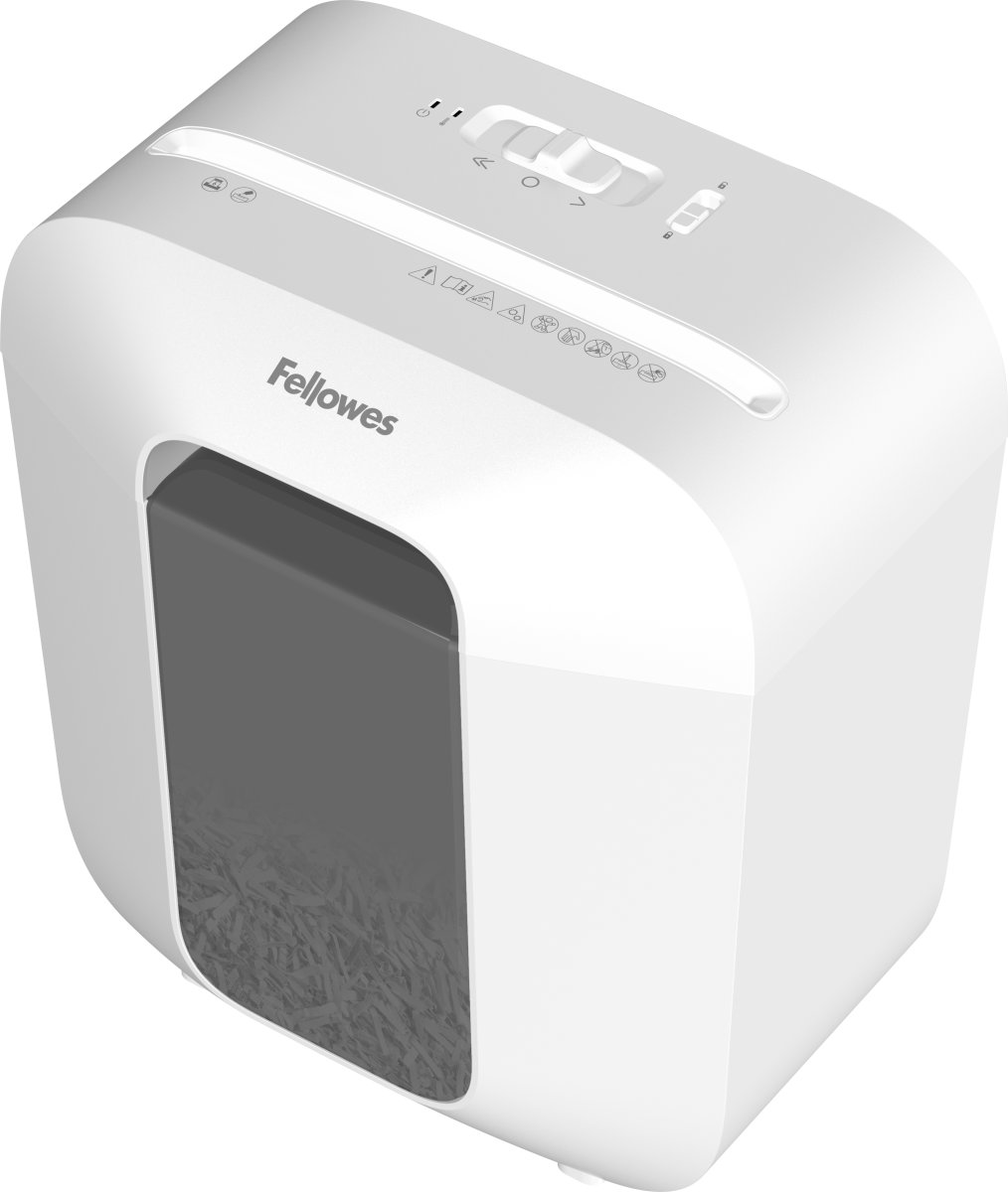 Fellowes Powershred LX25 Cross-Cut makulator, hvid