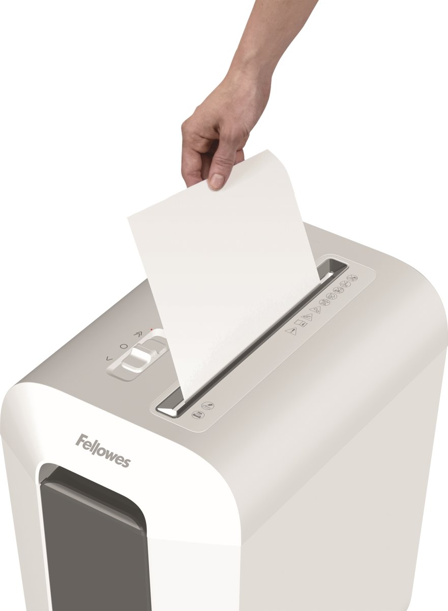 Fellowes Powershred LX65 Cross-Cut makulator, hvid