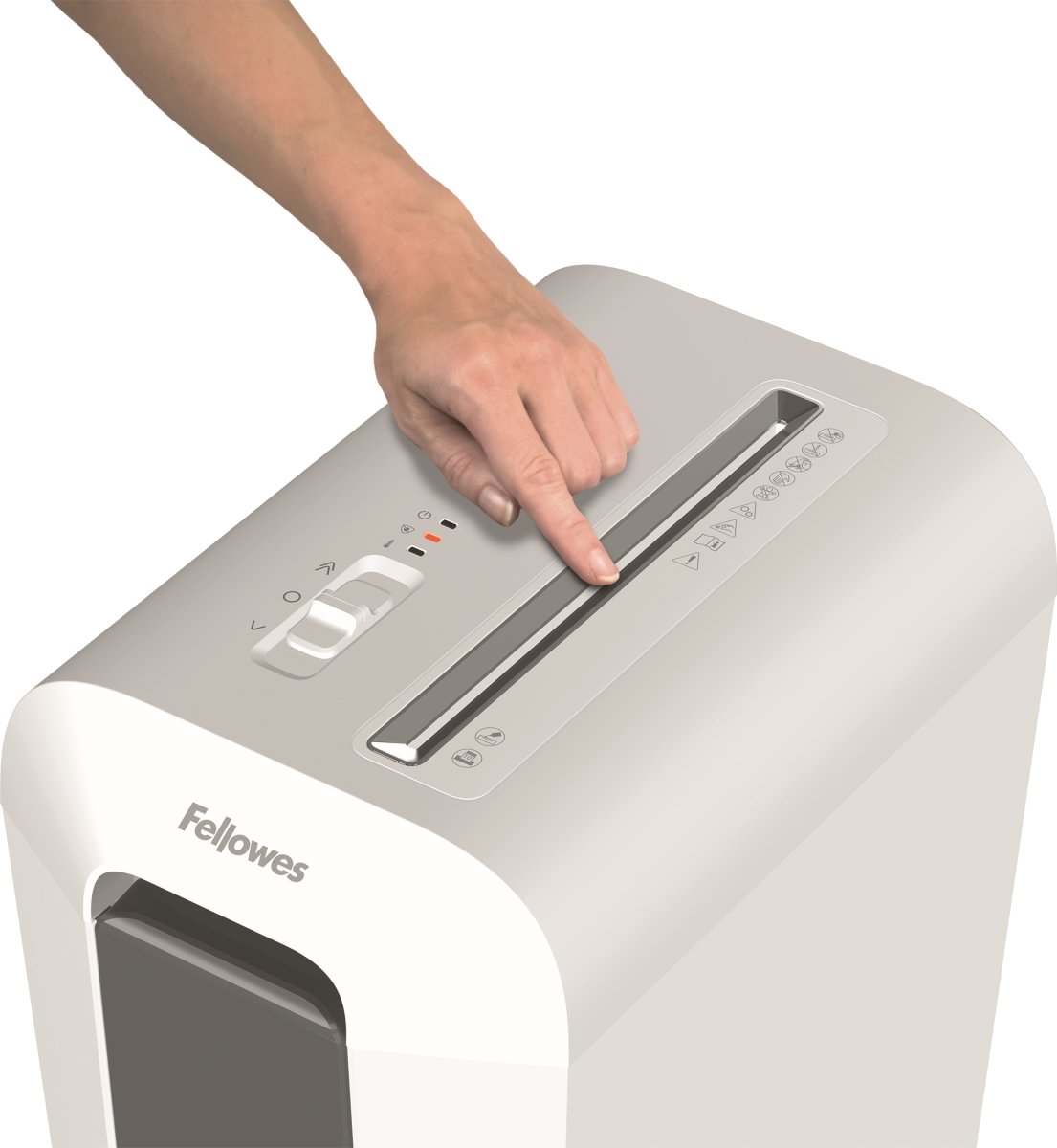 Fellowes Powershred LX65 Cross-Cut makulator, hvid