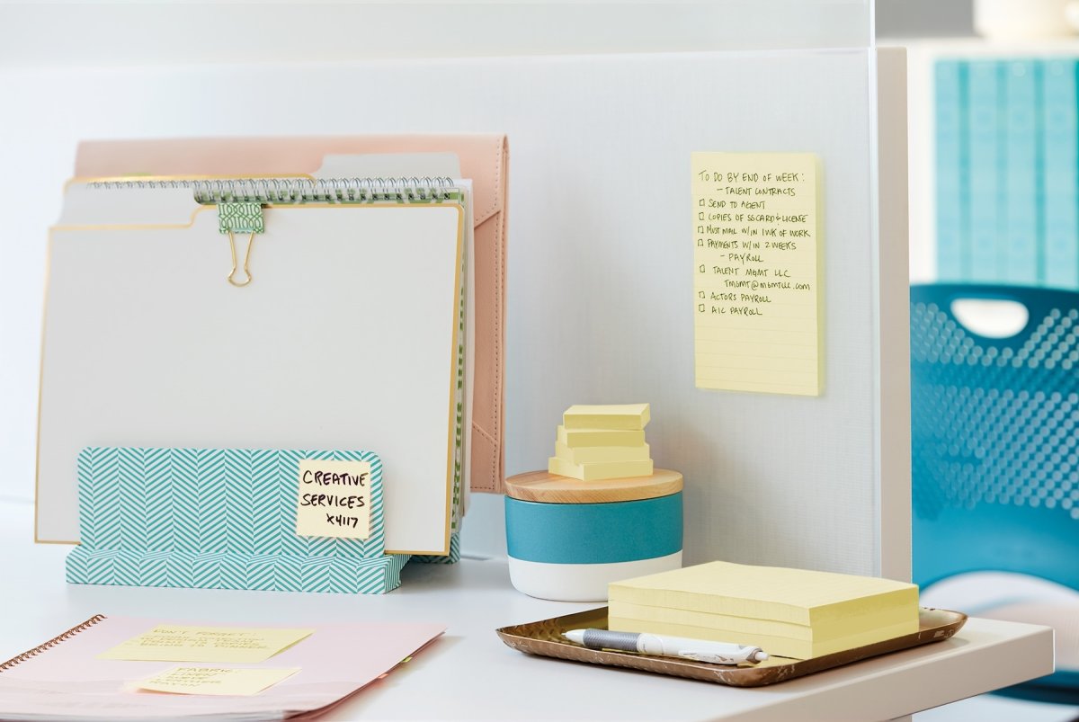 Post-it SS Z-Notes | Gul | 76x76 mm | 24 blokke