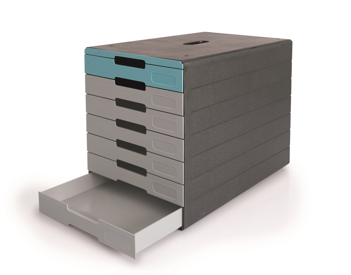 Durable Idealbox Pro Skuffekabinet | 7 | Blå/Grå