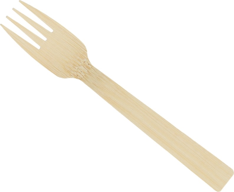 Engangssgaffel, Bambus, 16 cm, 100 stk.
