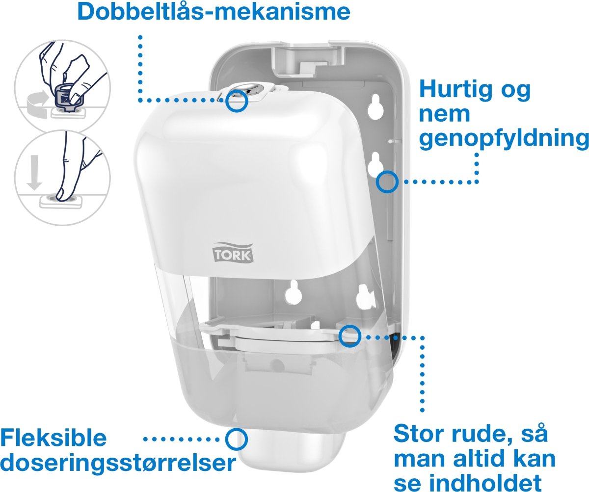 Tork S5 Mini Dispenser, hvid