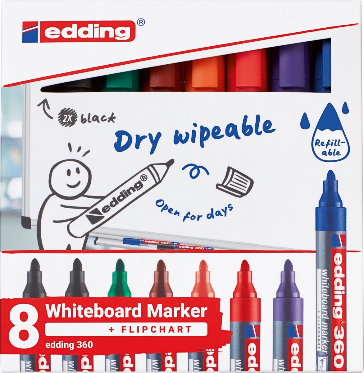 Edding 360 Whiteboard Marker | 7 farver