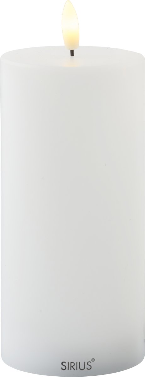 Sirius Sille LED Lys, Genopladelig, Ø7,5/15cm,Hvid