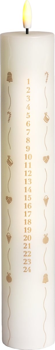 Sirius Sille Kalenderlys Speciel Edition 2024,Guld