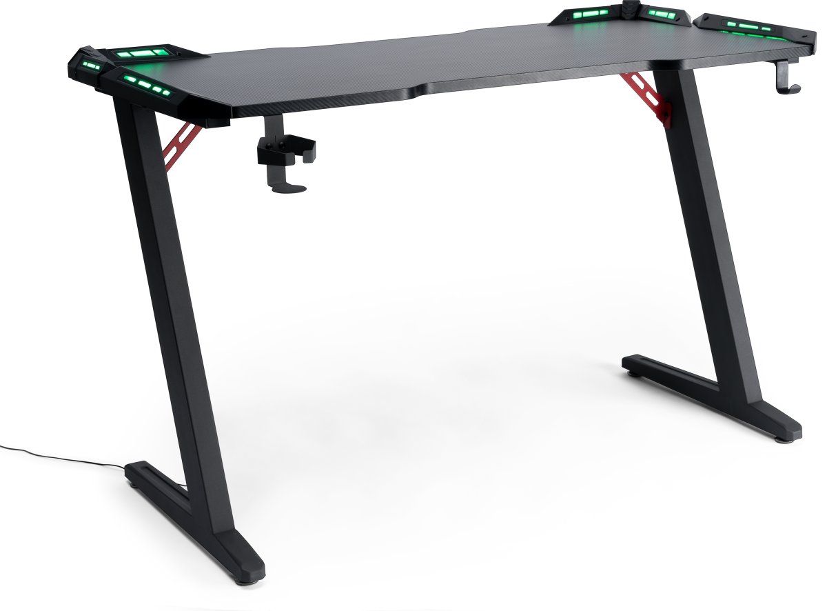 Power gamerbord m. lys, 120x60 cm