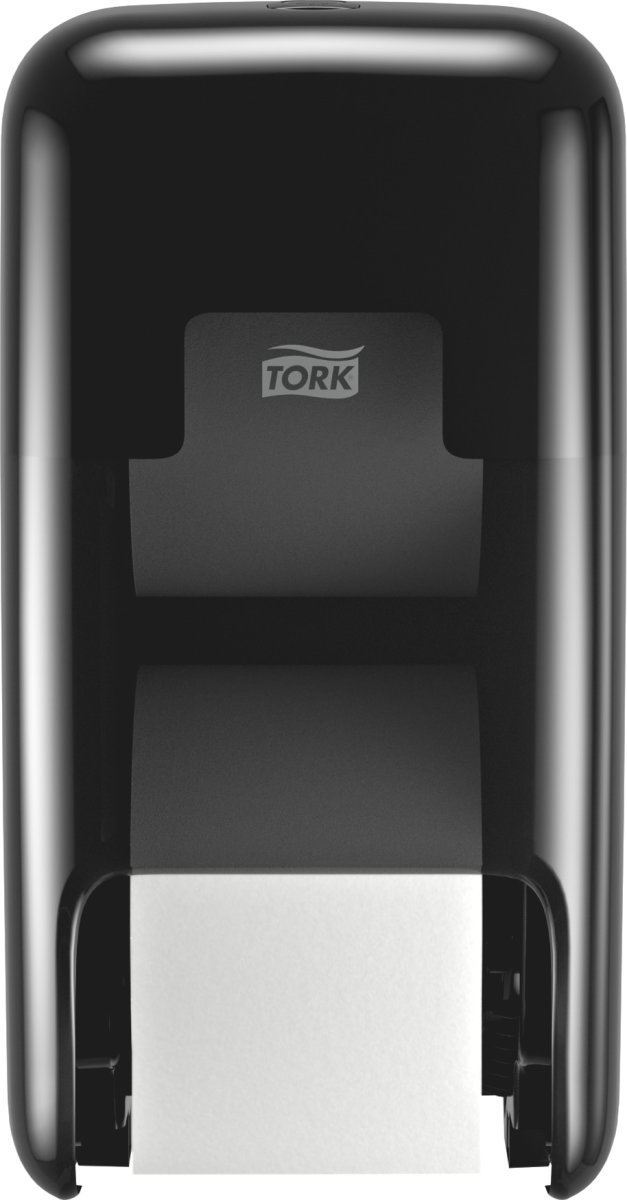 Tork T7 Dispenser Toiletpapir u/hylse, Dual, Sort