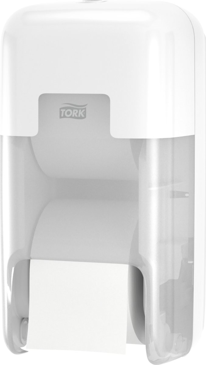 Tork T7 Dispenser Toiletpapir u/hylse, Dual, Hvid