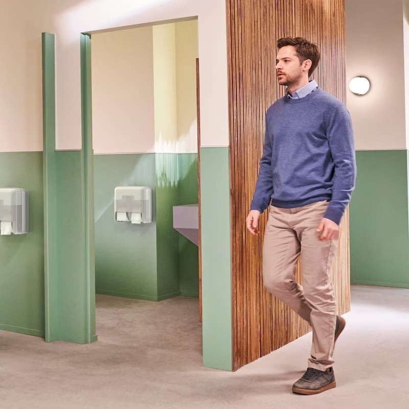 Tork T7 Dispenser Toiletpapir u/hylse Quadro, Hvid