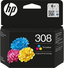 HP 308 blækpatroner, sampak, tre farver