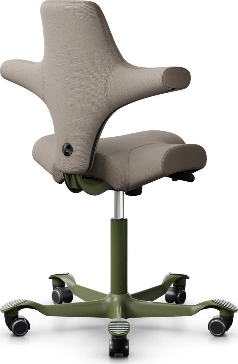 HÅG Capisco 8106 kontorstol, beige/grøn, alm. gas